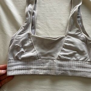 Free People Women's Gray Sports Bra